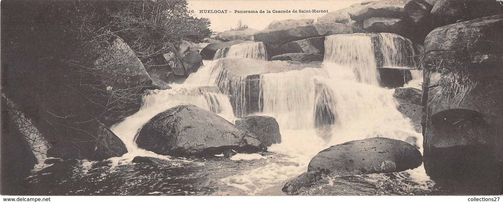 29-HUELGOET-CARTE PANORAMIQUE- PANORAMA DE LA CASCADE DE SAINT-HERBOT - Huelgoat