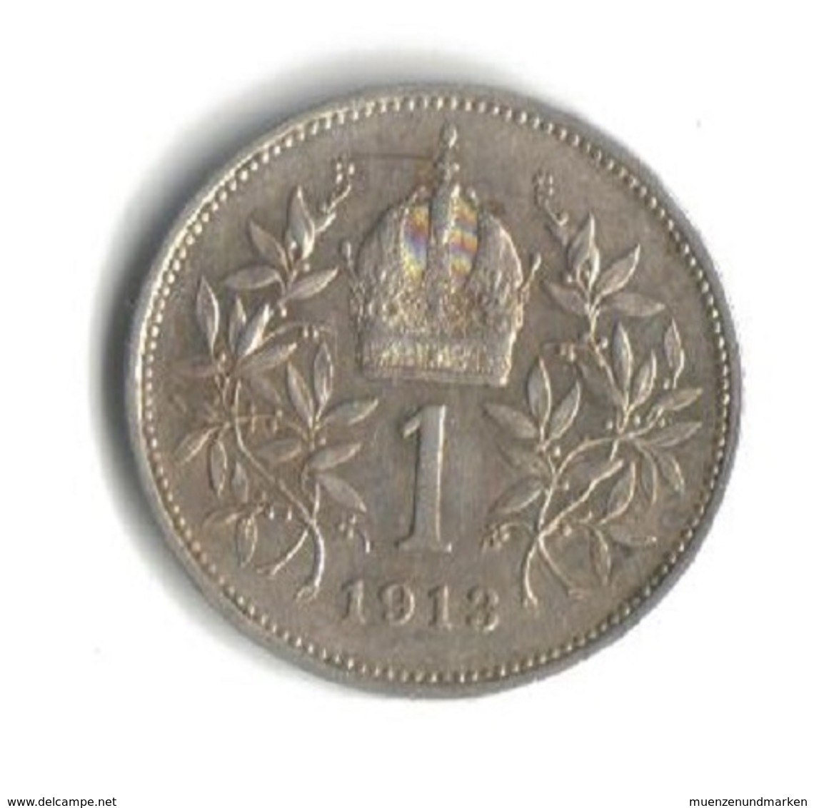 Österreich 1 Krone 1913 Kaiser Franz Joseph I. Silber 835 - Autriche