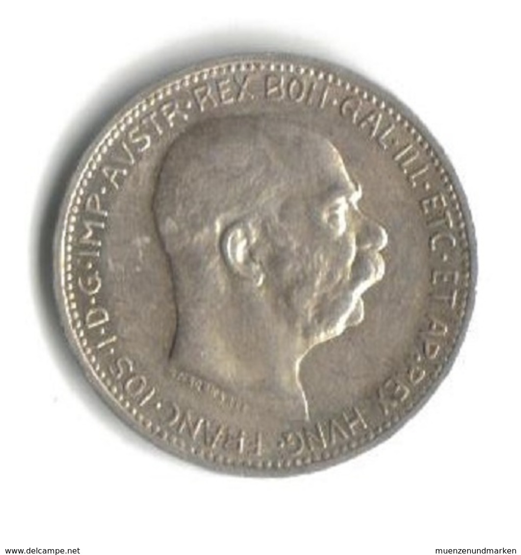 Österreich 1 Krone 1913 Kaiser Franz Joseph I. Silber 835 - Autriche