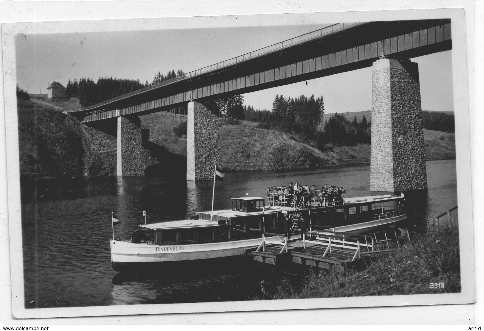 DC905 - Saalburg 1933 Motorbootsanlegeplatz Saalburger Brücke - Saalburg