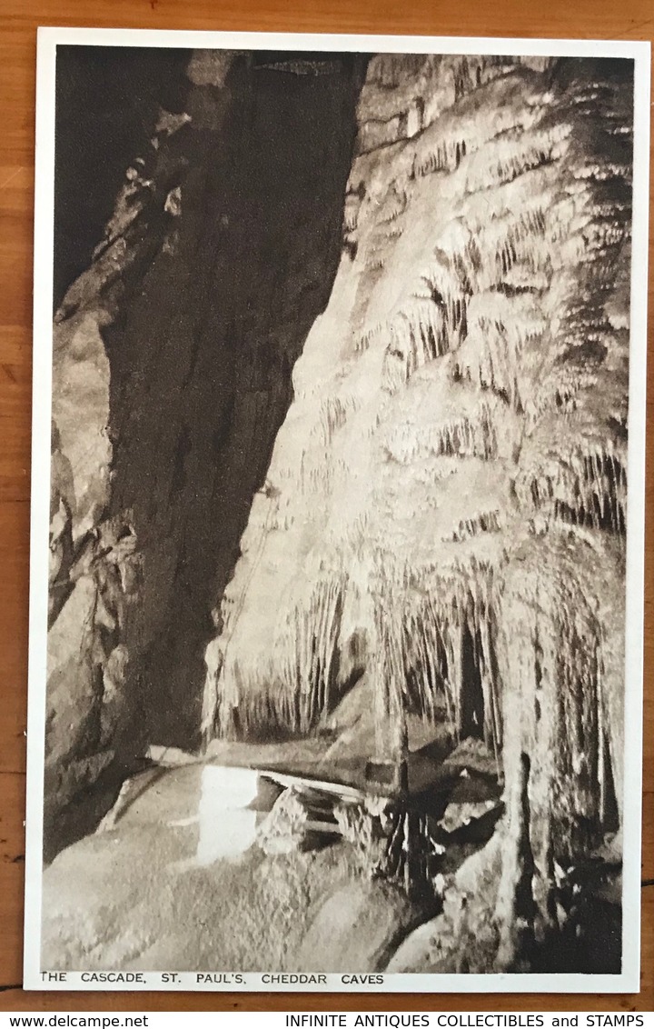 POSTCARDS X 9=POST CARDS=CHEDDAR CAVES=SOMERSET=ENGLAND=SEPIA=ALL IN MINT CONDITION!!=A.G.H. GOUGH=MANAGER Of The Caves. - Cheddar