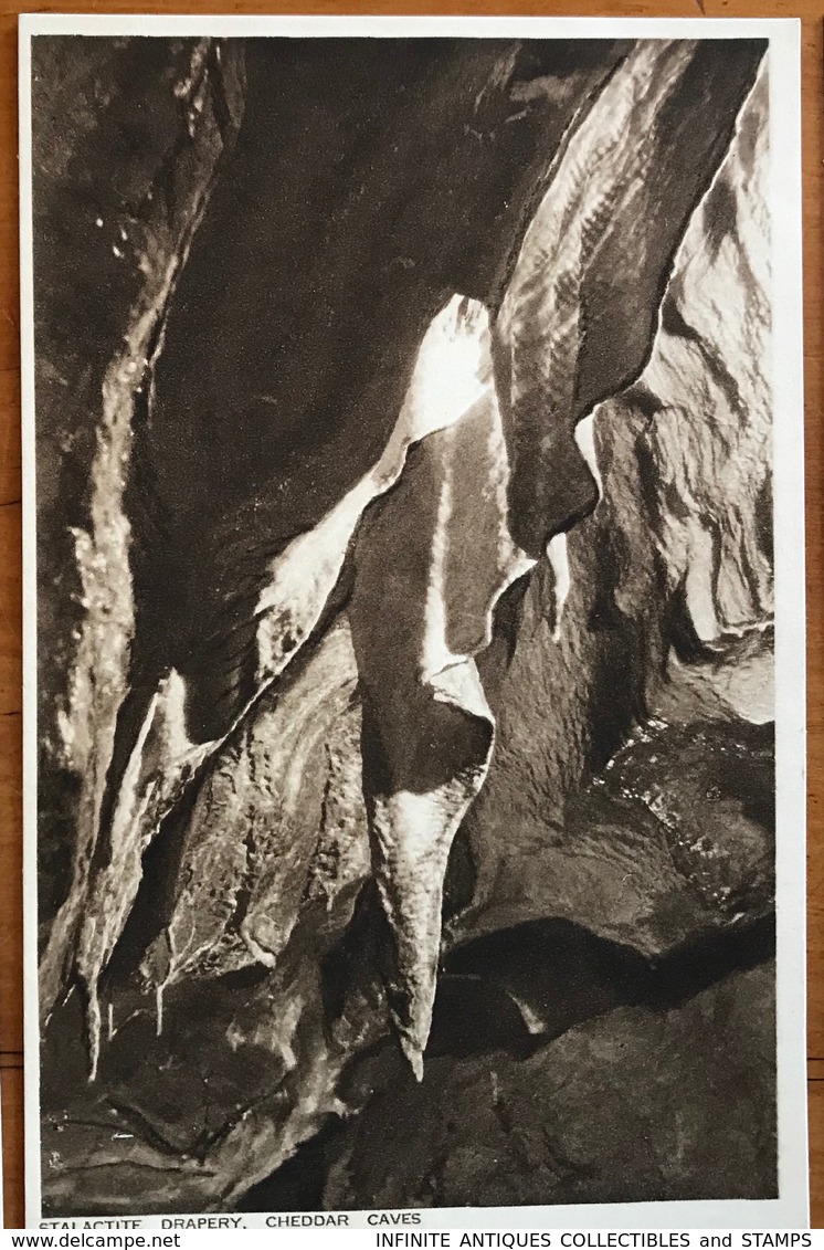 POSTCARDS X 9=POST CARDS=CHEDDAR CAVES=SOMERSET=ENGLAND=SEPIA=ALL IN MINT CONDITION!!=A.G.H. GOUGH=MANAGER Of The Caves. - Cheddar