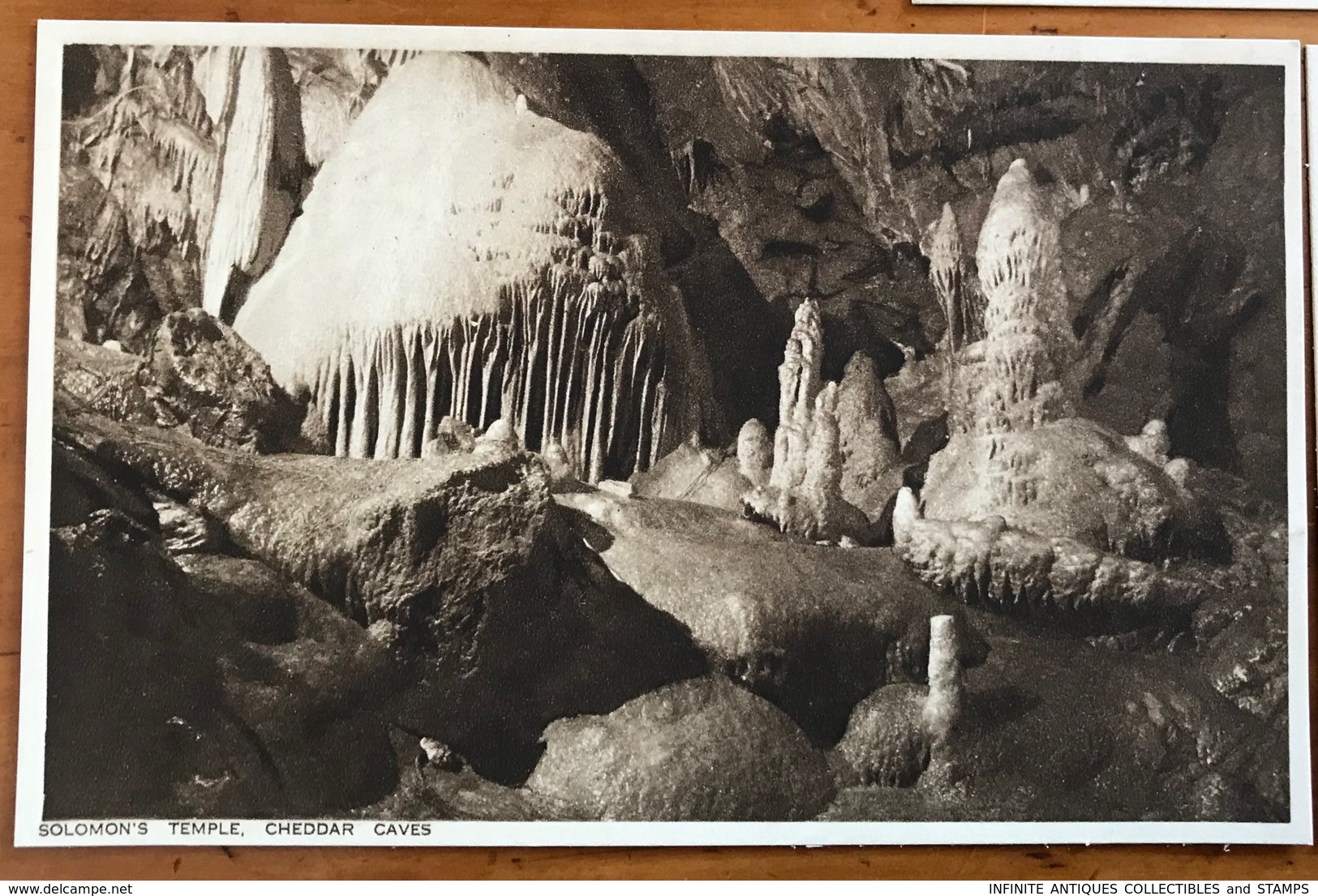 POSTCARDS x 9=POST CARDS=CHEDDAR CAVES=SOMERSET=ENGLAND=SEPIA=ALL IN MINT CONDITION!!=A.G.H. GOUGH=MANAGER of the Caves.
