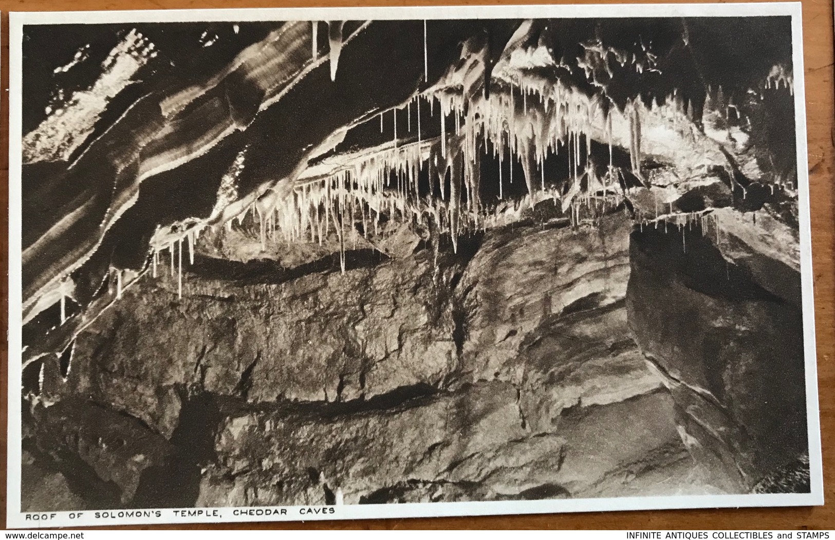 POSTCARDS x 9=POST CARDS=CHEDDAR CAVES=SOMERSET=ENGLAND=SEPIA=ALL IN MINT CONDITION!!=A.G.H. GOUGH=MANAGER of the Caves.