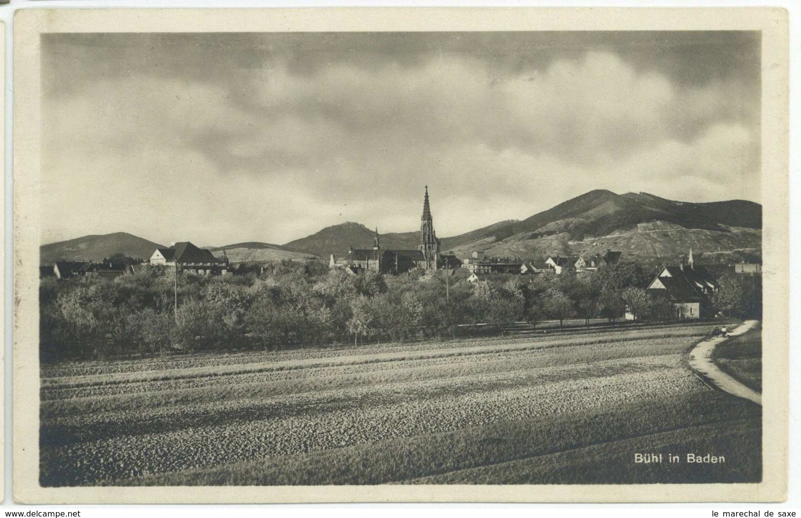 Bühl Baden Rastatt Ansichtskarte 1929 - Bühl