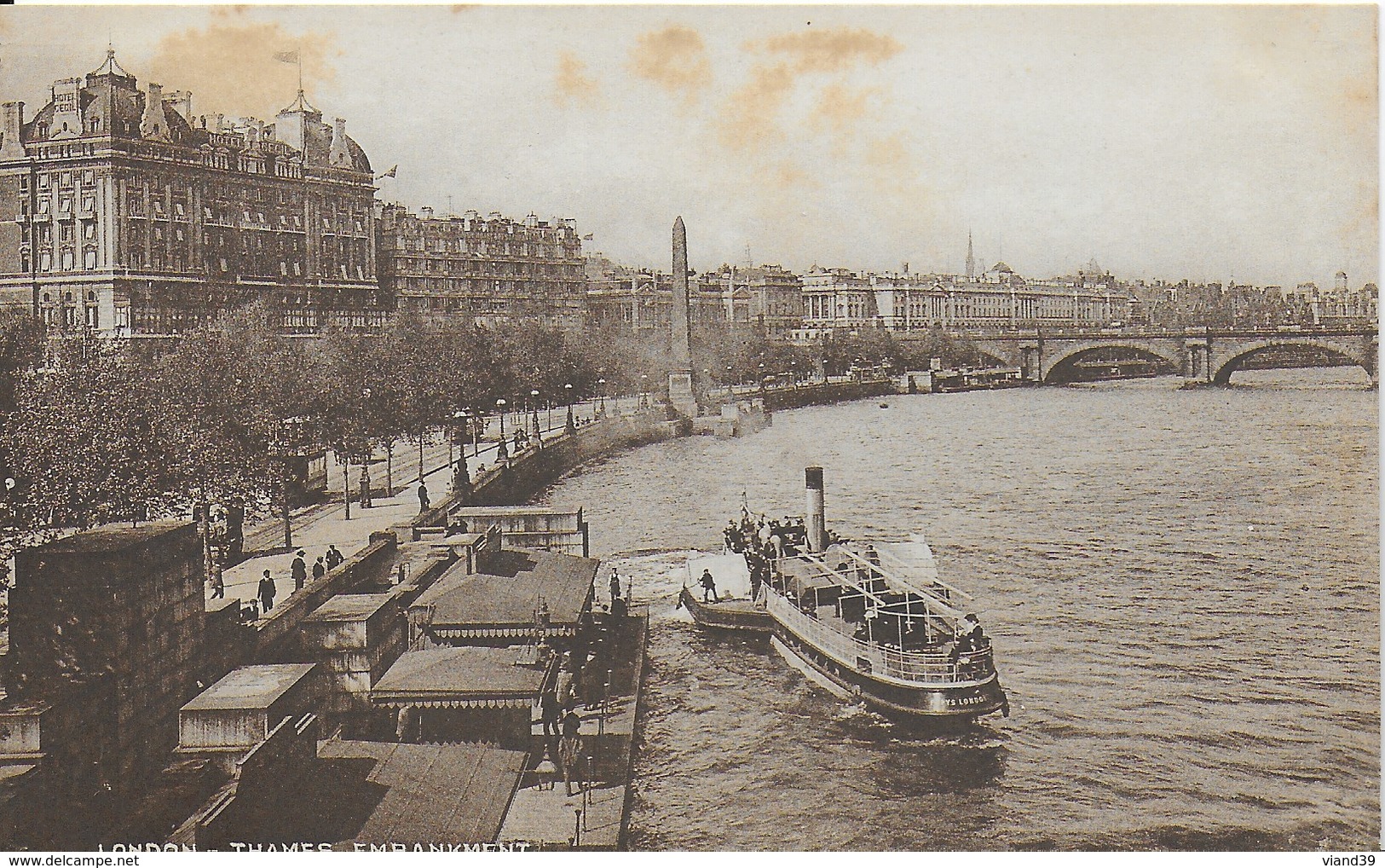 London - Londres - Thames Embankment  - Non écrite - River Thames