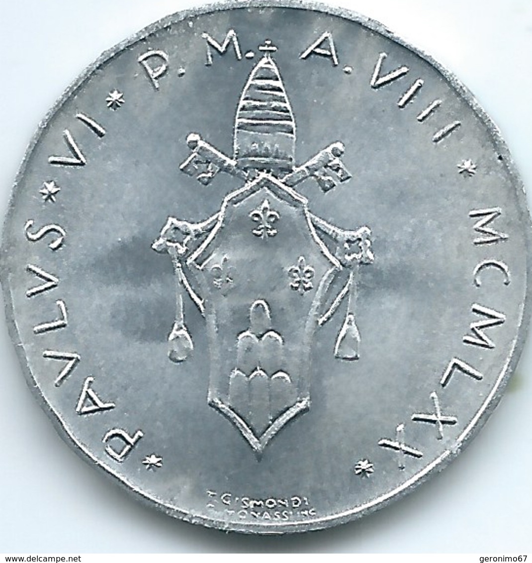 Vatican City - Paul VI - 1970 - 10 Lire - KM119 - Vaticano