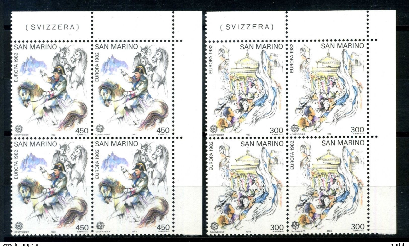 1982 SAN MARINO SET MNH ** Europa Quartina - Unused Stamps
