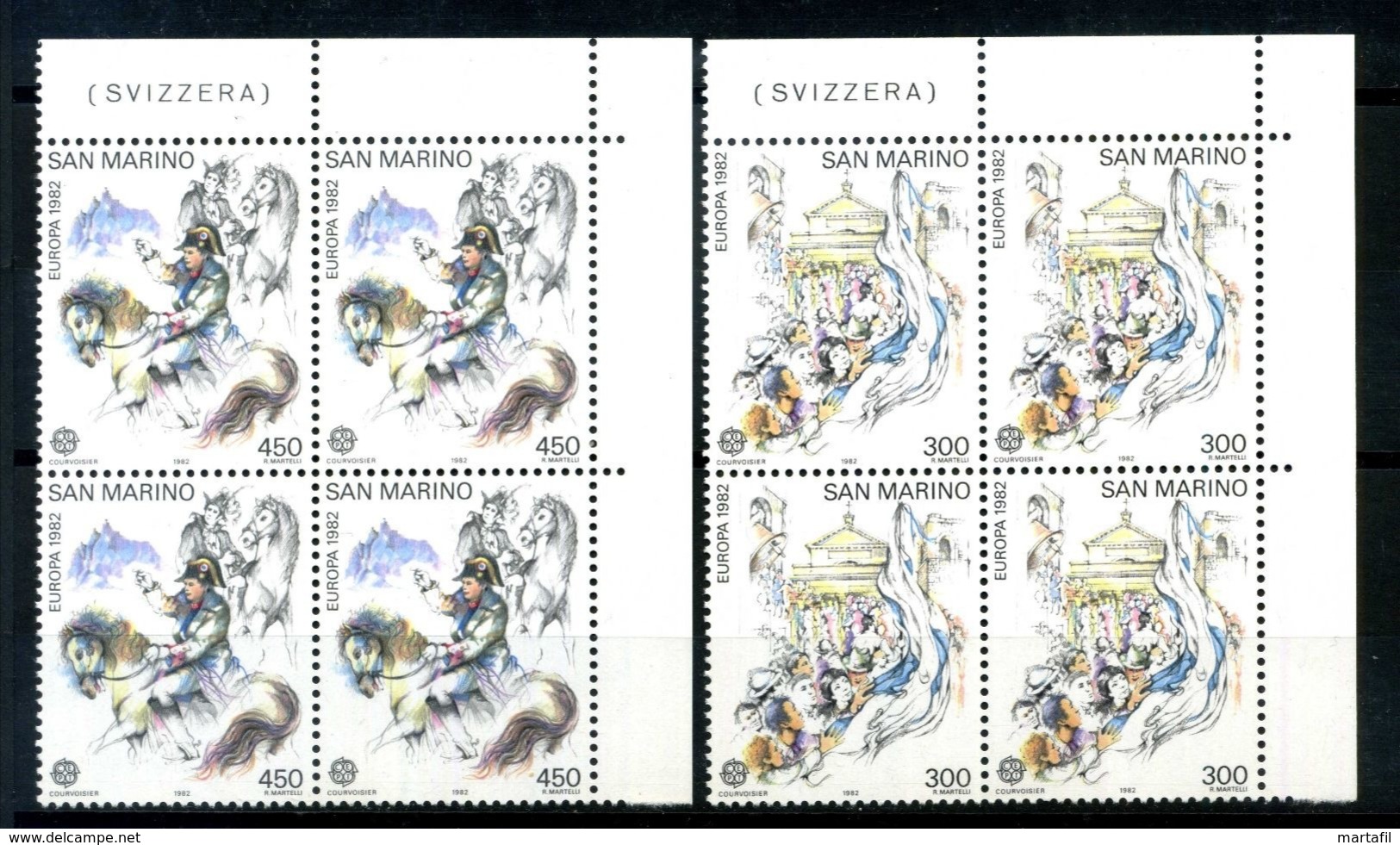 1982 SAN MARINO SET MNH ** Europa Quartina - Neufs