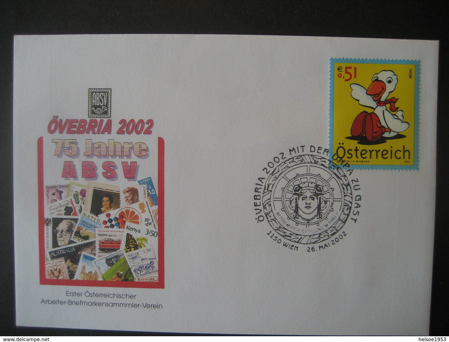 Österreich 2002- 2 Belege Övebria 2002 75 Jahre ABSV 1927-2002, Mit Der UMPA Zu Gast - Storia Postale