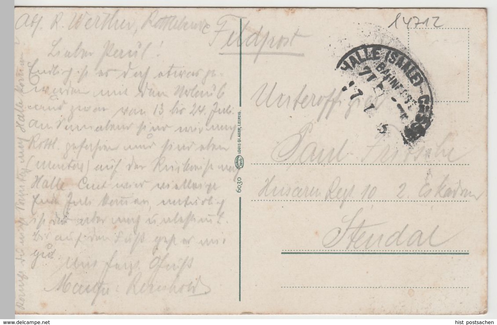 (64526) AK Steinthaleben, Rothenburg, Bismarckturm, Feldpost, Um 1917 - Kyffhaeuser