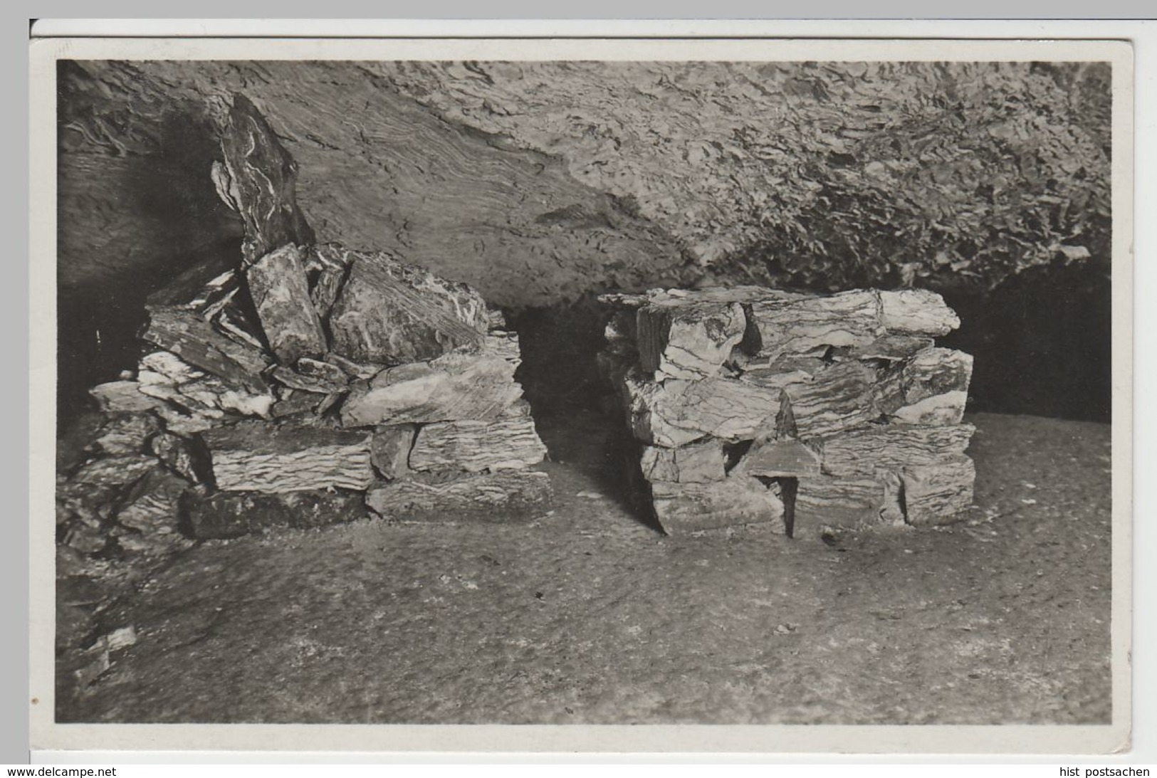 (64528) Foto AK Rottleben, Barbarossahöhle, Tisch Und Stuhl 1933-45 - Kyffhäuser