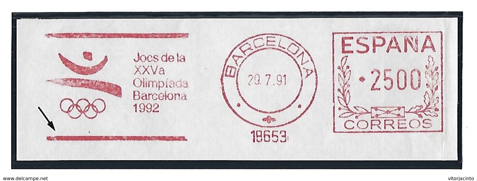 Spain - Olympic Games - Barcelona 1992 -   Mechanical Franchise - Cover With Copyright + Mechanical Franchise Without - Summer 1992: Barcelona