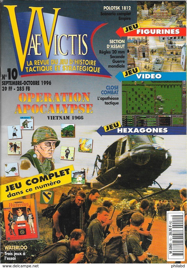 VAE VICTIS N°10 - Wargame "Opération Apocalypse" Vietnam 1966 - 1996 TB - Autres & Non Classés