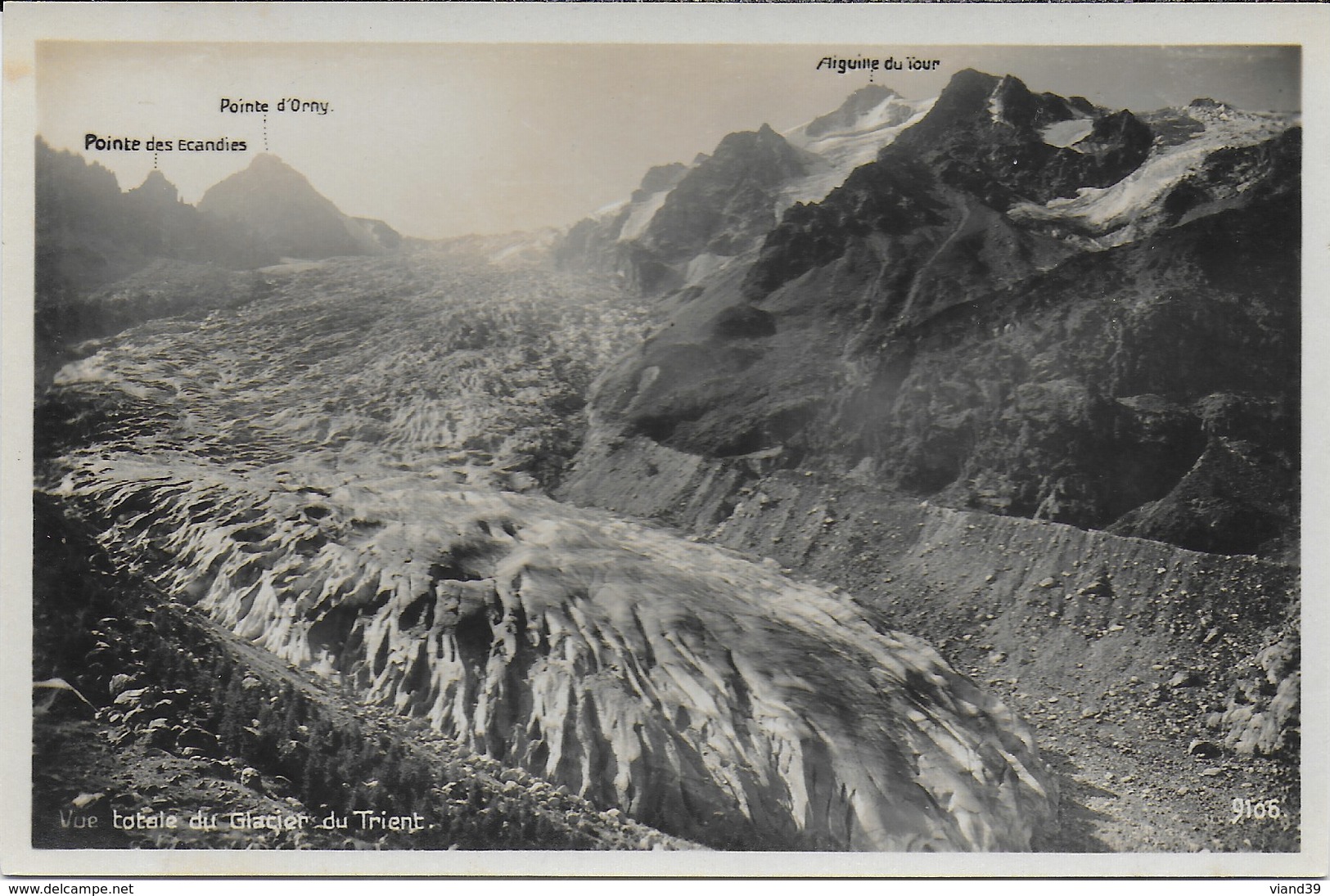 Vue Totale Du Glacier De Trient    - Non écrite - Trient
