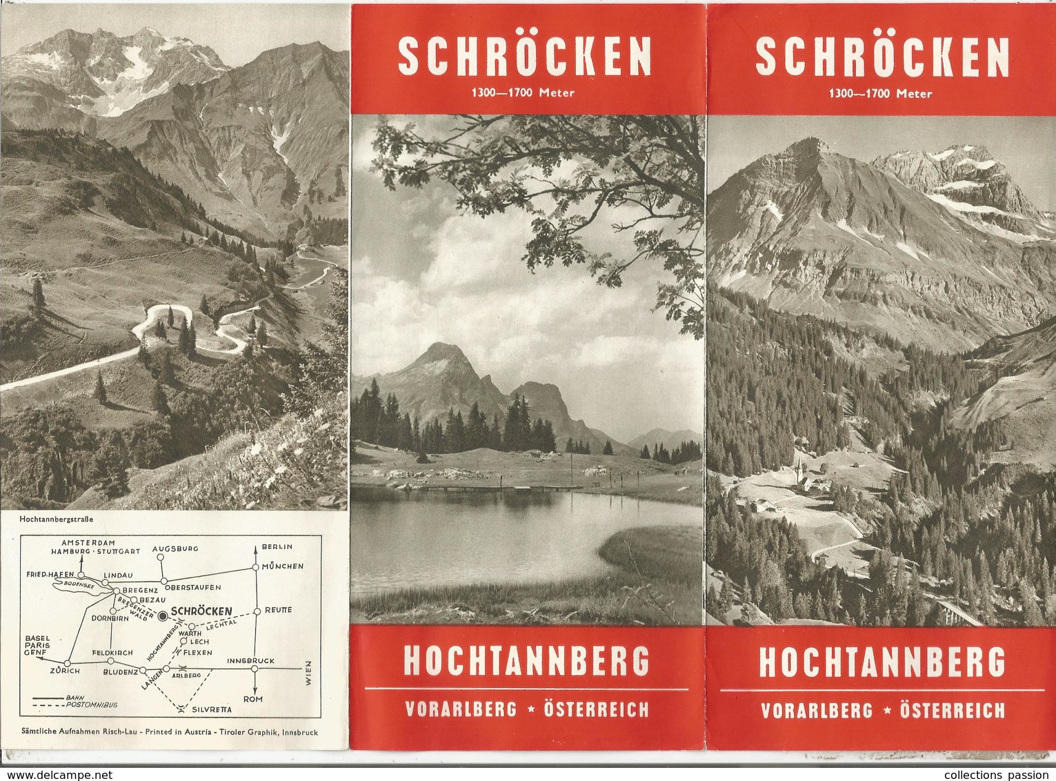 Dépliant Touristique, Autriche ,Österreich , SCHRÖCKEN , HOCHTANNBERG , Vorarlberg , 6 Pages , Frais Fr 1.75 E - Toeristische Brochures