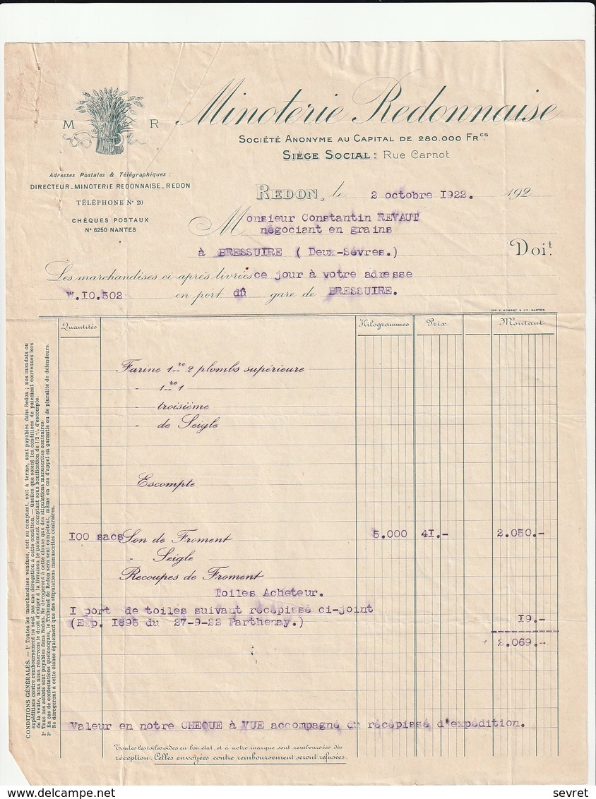 35 REDON. - MINOTERIE REDONNAISE. - Format A4 - Landwirtschaft