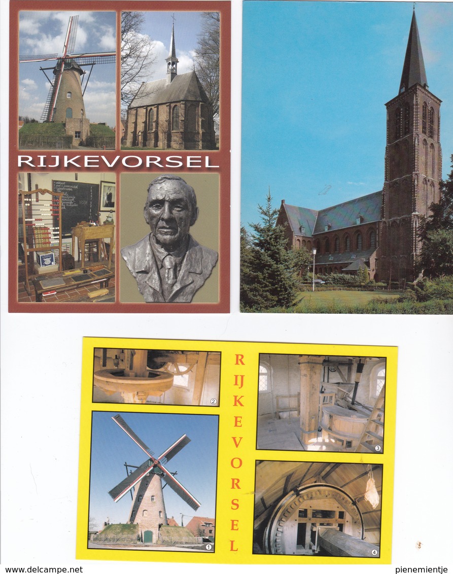 Rijkevorsel Molen, Kapel Van Achtel, Heemkundig Museum, Aster Berkhof -St-Willibrorduskerk- Molen - Rijkevorsel