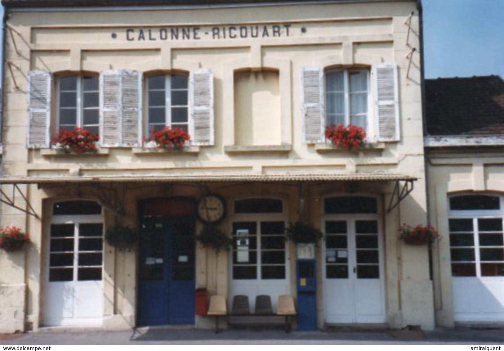 PHOTO 15 X 10 DE CALONNE RICOUART LA GARE TRAIN - Autres & Non Classés