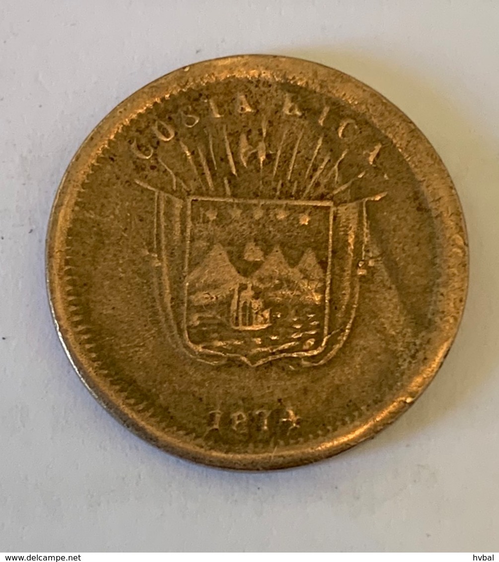 UN CENTAVO - 1874 - Cupronickel - 19mm- 3,8g `- Seulement Tirée Pour L'année 1874 à 32000 - Costa Rica