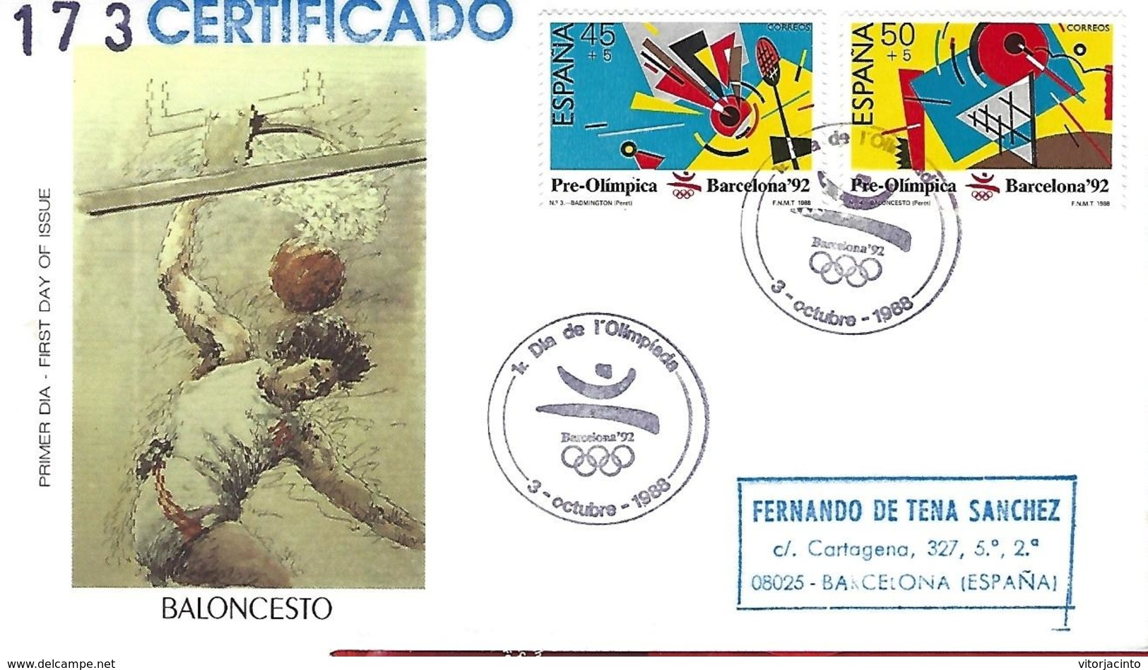Spain - Summer Olympic Games Barcelona 1992 -  Pre-Olympic Series 1988 - Summer 1992: Barcelona