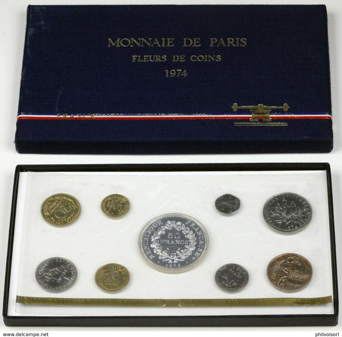 FRANCE COFFRET FLEURS DE COINS 1974 - Altri & Non Classificati