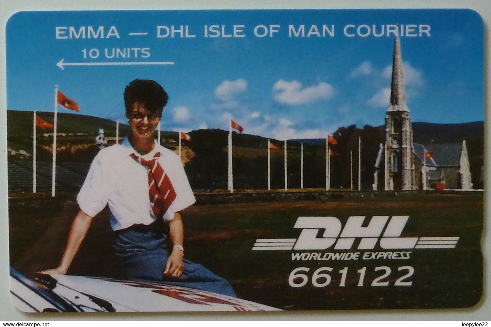 ISLE OF MAN - GPT - DHL - 1st Issue - EMMA - 5IOME - 10 Units - Mint - Isle Of Man