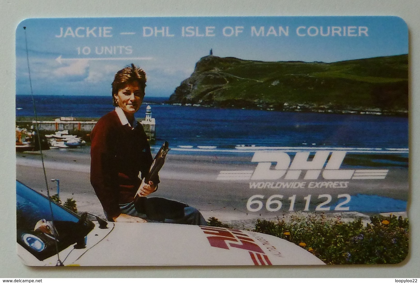 ISLE OF MAN - GPT - DHL - 1st Issue - JACKIE - 5IOMG - 10 Units - Mint - Man (Eiland)