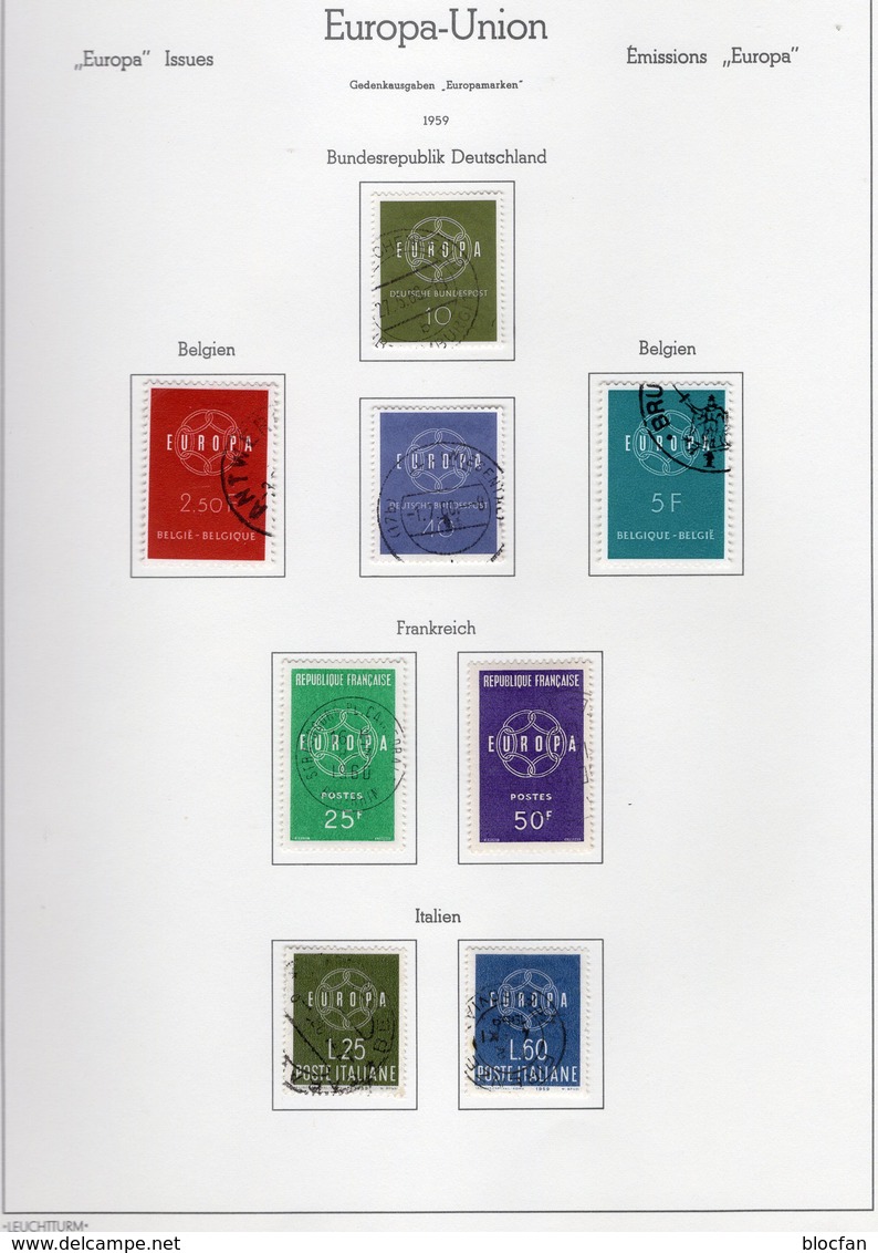 Aus CEPT 1959 O Plus CRNA GORA 108/1 VB,Block 2+3B ** 187€ Imperf.s/s Sheets 6-Kette/Wort Sets 50 Years EUROPA 2006 - 1959