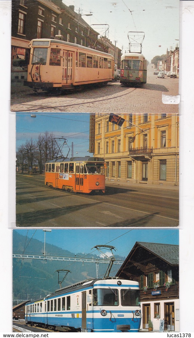 MAGNIFIQUE COLLECTION DE 72 CARTES DE TRAMWAYS / TOUTES SCANNEES / A VOIR /PETIT PRIX DE DEPART