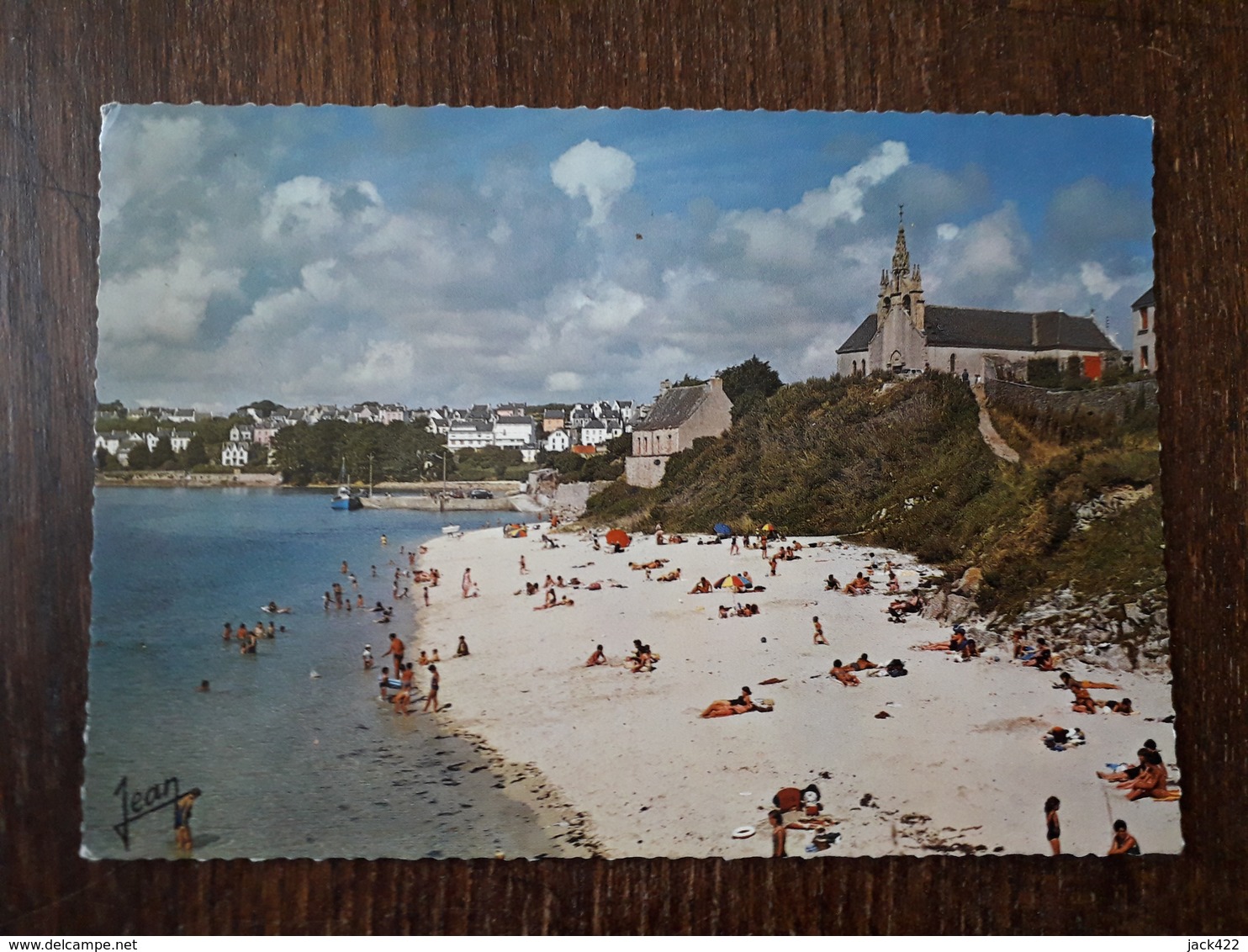 L27/1230 POULGOAZEC - AUDIERNE - La Plage Et L'Eglise Saint Julien - Audierne