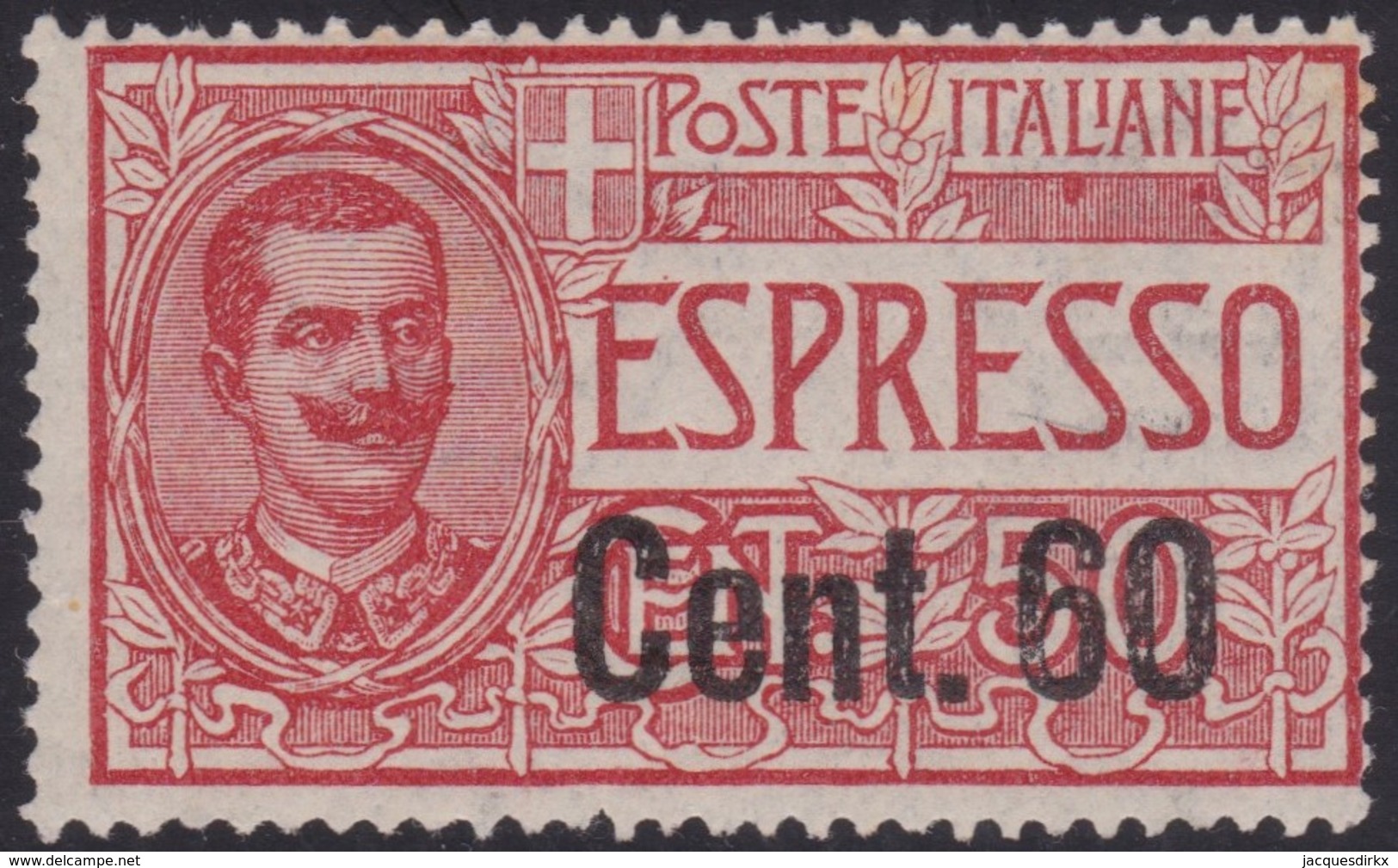 Italy   .    Yvert   .  Express 8  Minor Stain On Gum  ( 2 Scans )   .    **   .  Neuf SANS Charniere  .   /  .    MHH - Express-post/pneumatisch