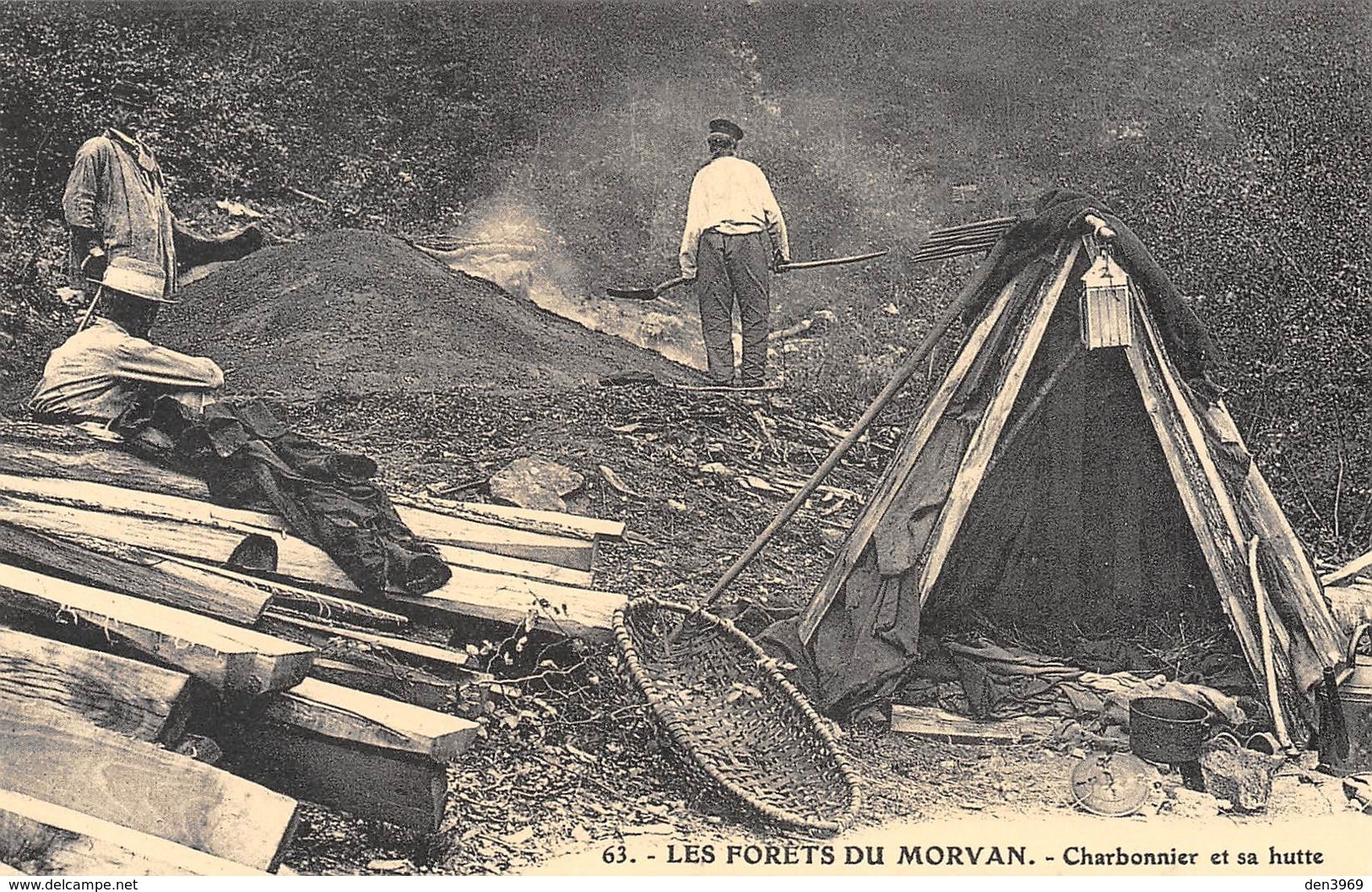 Les Forêts Du Morvan - Charbonnier Et Sa Hutte - Cecodi N'297 - Andere & Zonder Classificatie