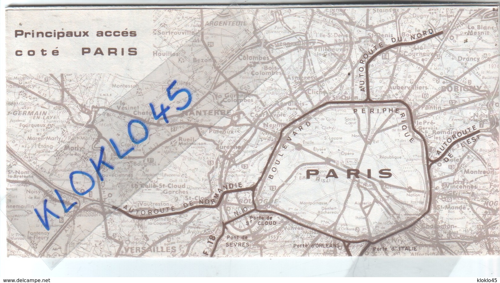 COFIROUTE - L'AQUITAINE A10 PARIS POITIERS - A11 L'OCEANE PARIS NANTES - Au Dos Principaux Accès Côté PARIS  ~1960 - Geographical Maps