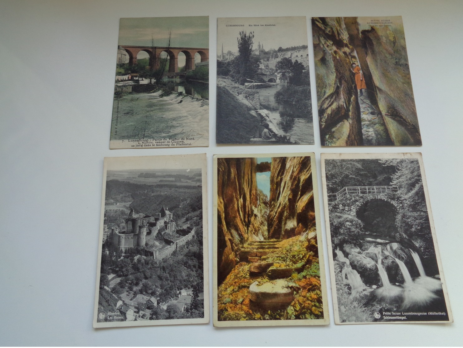 Beau lot de 60 cartes postales du Grand - Duché de Luxembourg     Mooi lot van 60 postkaarten van Luxemburg
