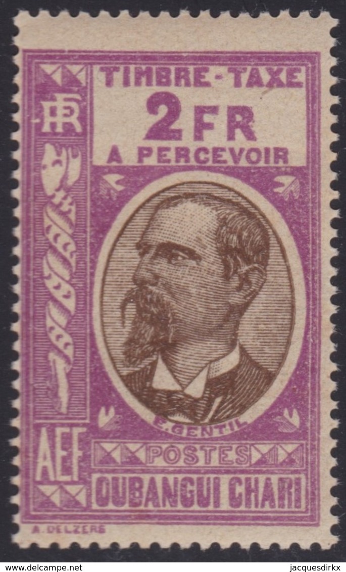 Oubangui    .   Yvert       .    Taxe 21     .    *   .     Neuf Avec Charniere    .  /   .   Mint-hinged - Unused Stamps