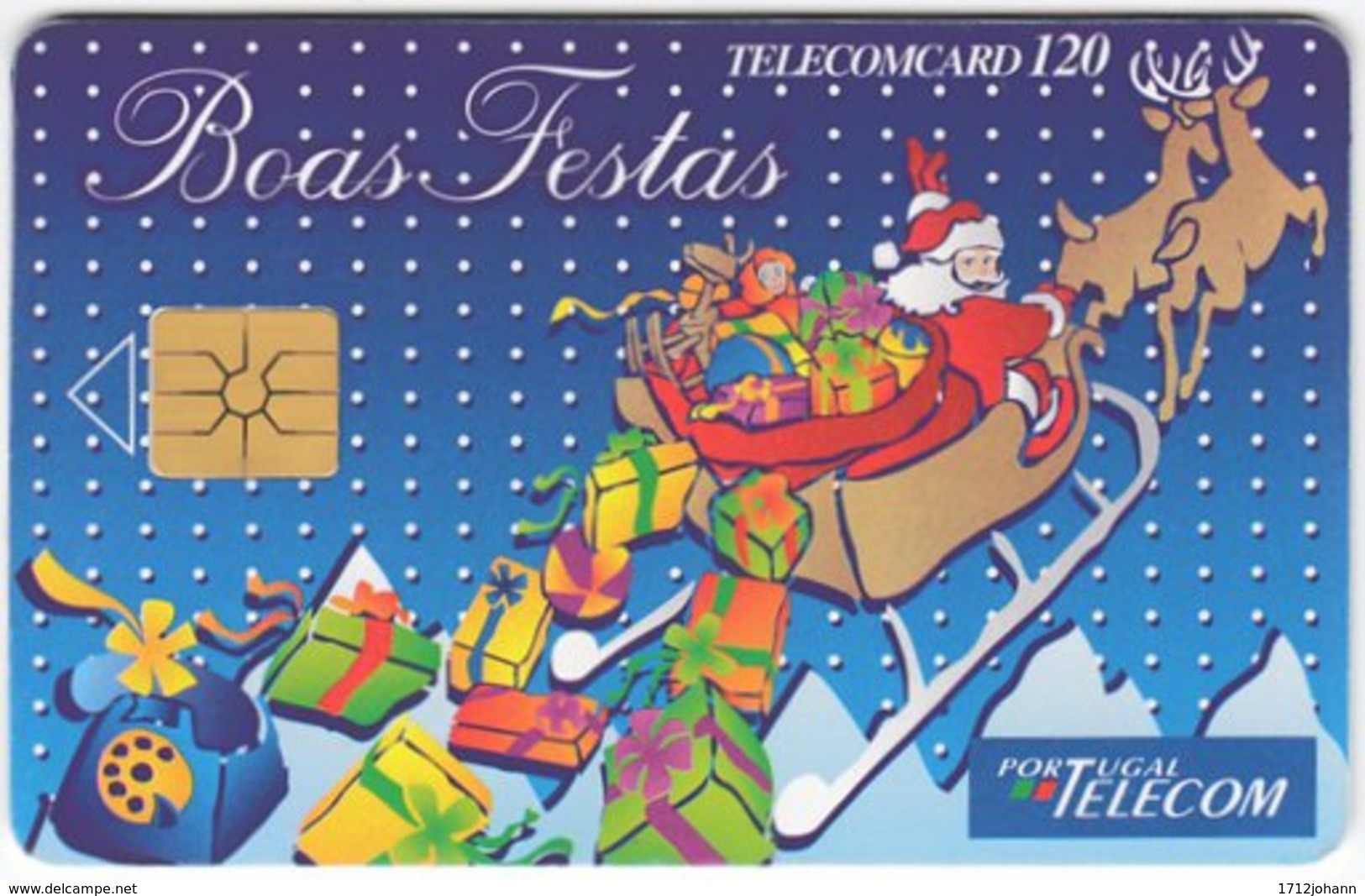 PORTUGAL B-098 Chip Telecom - Occasion, Christmas - Used - Portugal