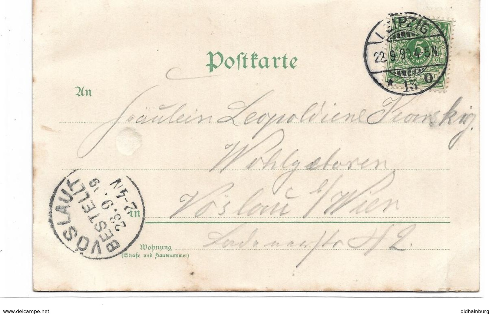 1703t: AK Leipzig, Hochwasser Scherbelberg, Gelaufen 1899 - Leipzig