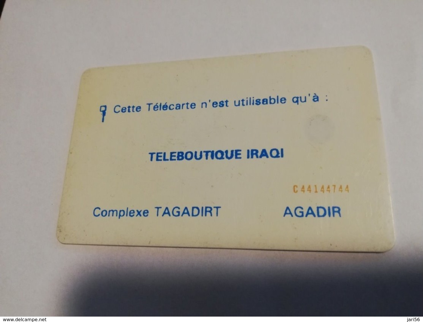 MAROCCO  CHIPCARD  40  UNITS   CARD   Alfatel Old Card   FINE USED    ** 1980** - Morocco