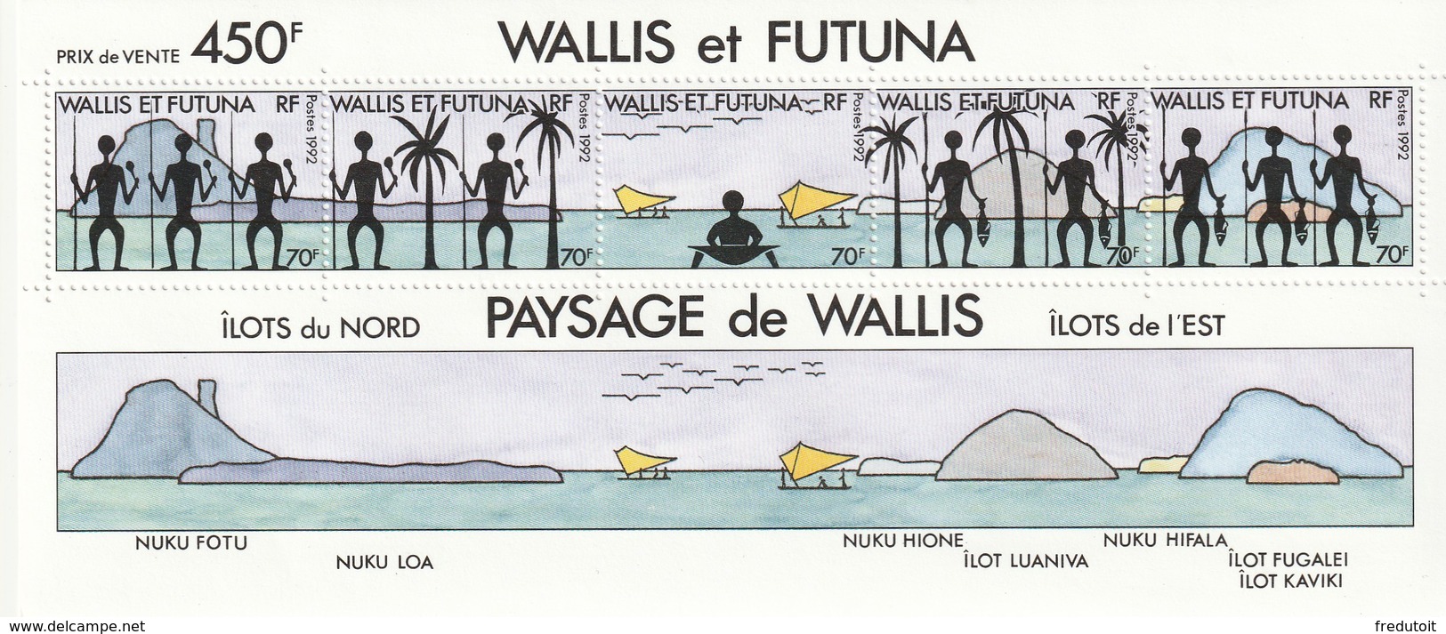 WALLIS Et FUTUNA - BLOC N° 6 ** (1992) Vues Des îles - Hojas Y Bloques