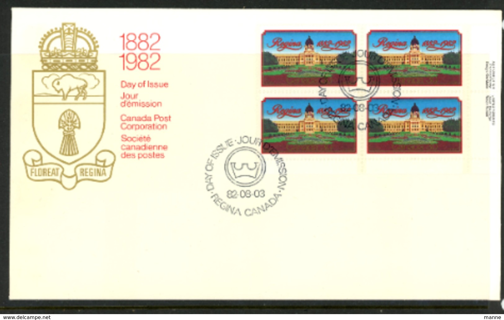 Canada FDC 1982 - Lettres & Documents