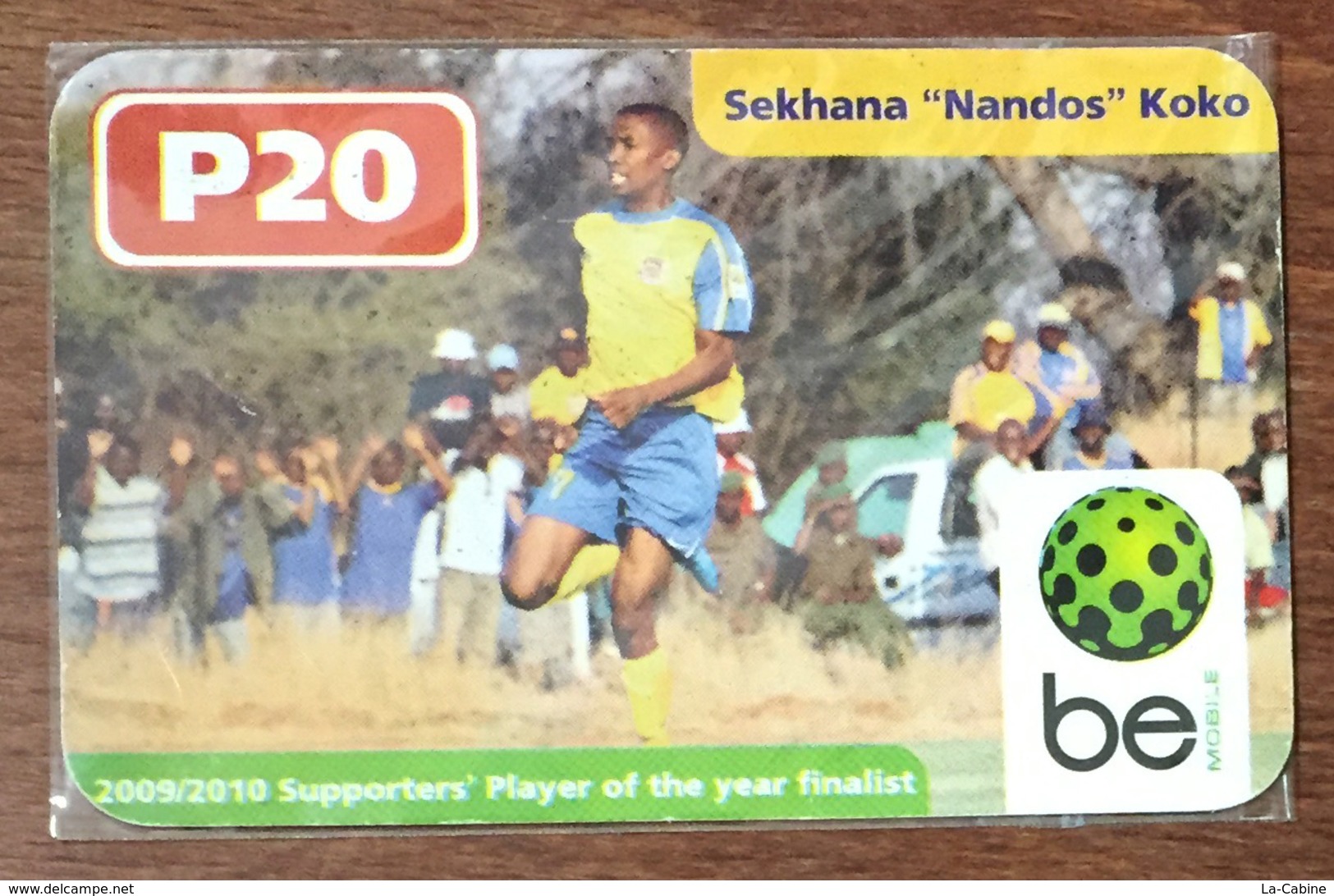 BOTSWANA SEKHANA "NANDOS" KOKO BE P20 FOOTBALL RECHARGE GSM PRÉPAYÉE PREPAID PAS TÉLÉCARTE PHONECARD CARD - Botswana