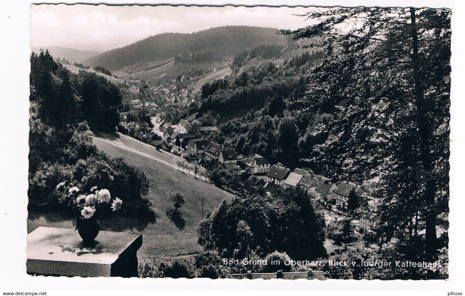 D-11044  BAD GRUND : Blick V. Iberger Kaffeehaus - Bad Grund