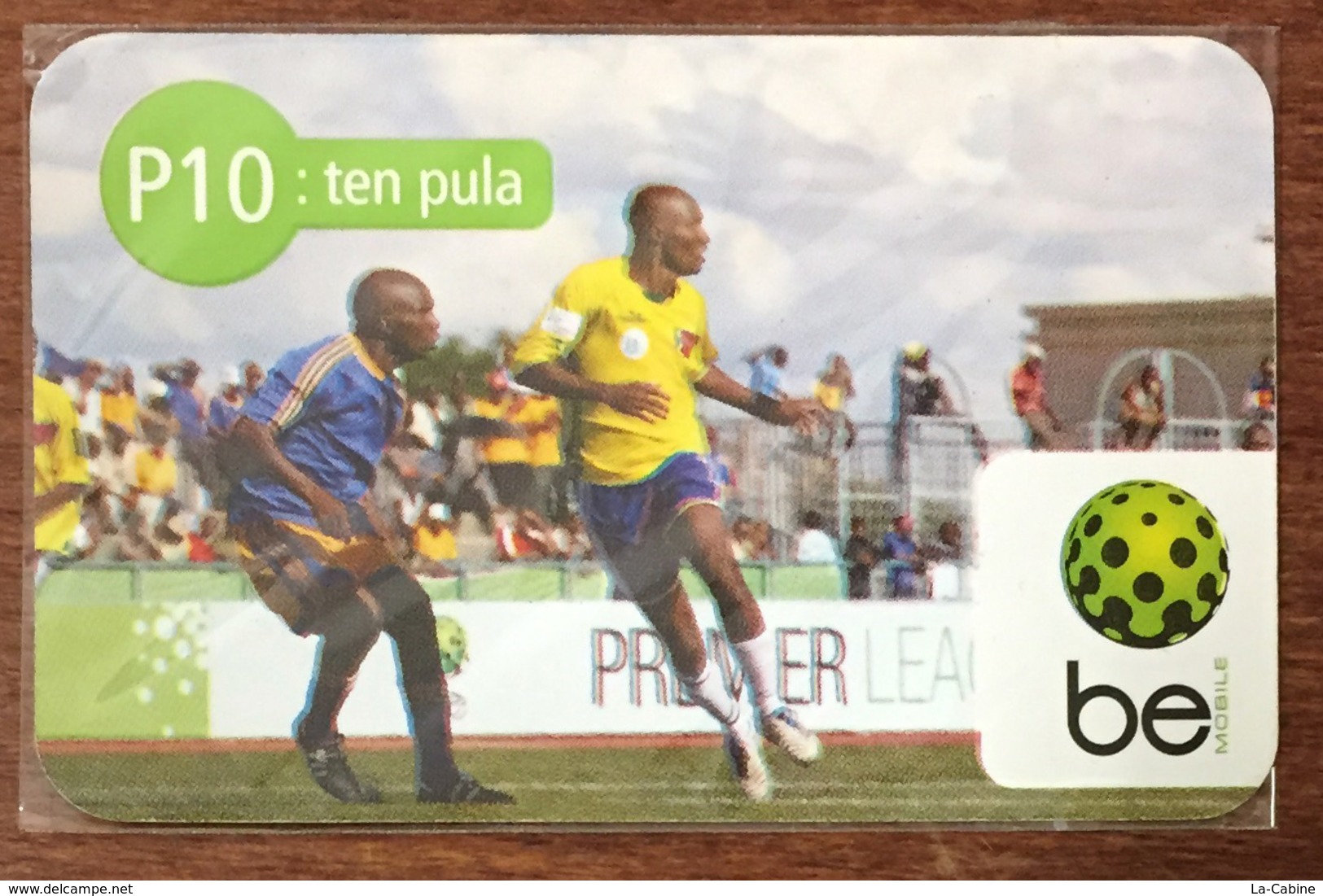 BOTSWANA FOOTBALL TEN PULA RECHARGE BE P10 RECHARGE GSM PRÉPAYÉE PREPAID PAS TÉLÉCARTE PHONECARD CARD - Botsuana