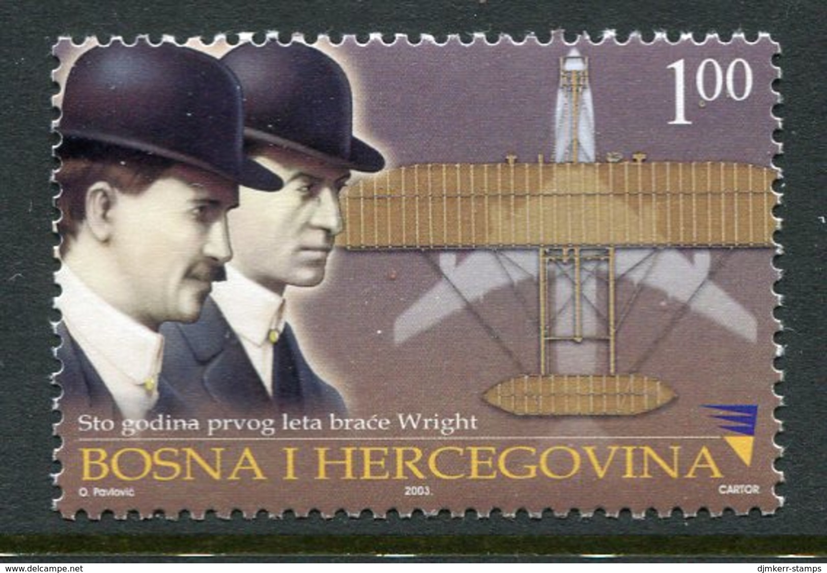 BOSNIA & HERCEGOVINA (Sarajevo) 2003 Centenary Of Powered Flight  MNH / **.  Michel 319 - Bosnien-Herzegowina