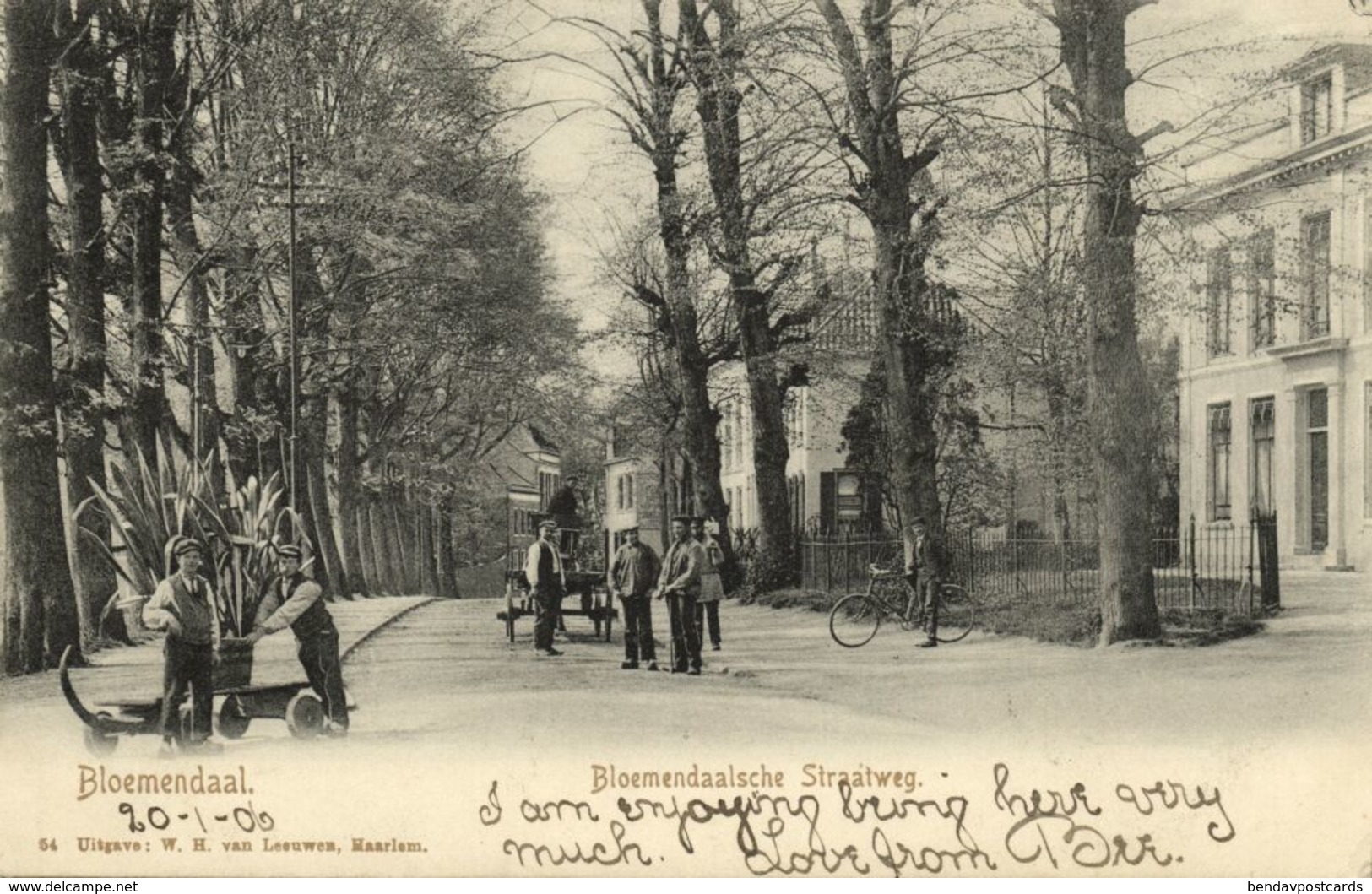 Nederland, BLOEMENDAAL, Bloemendaalsche Straatweg (1906) Ansichtkaart - Bloemendaal