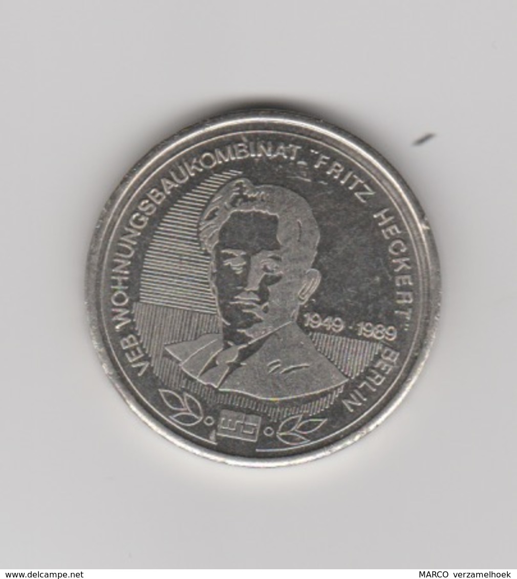 VEB Wohnungsbaukombinat "fritz Heckert" Berlin-berlijn (D) 1949-1989 Leninplatz - Pièces écrasées (Elongated Coins)