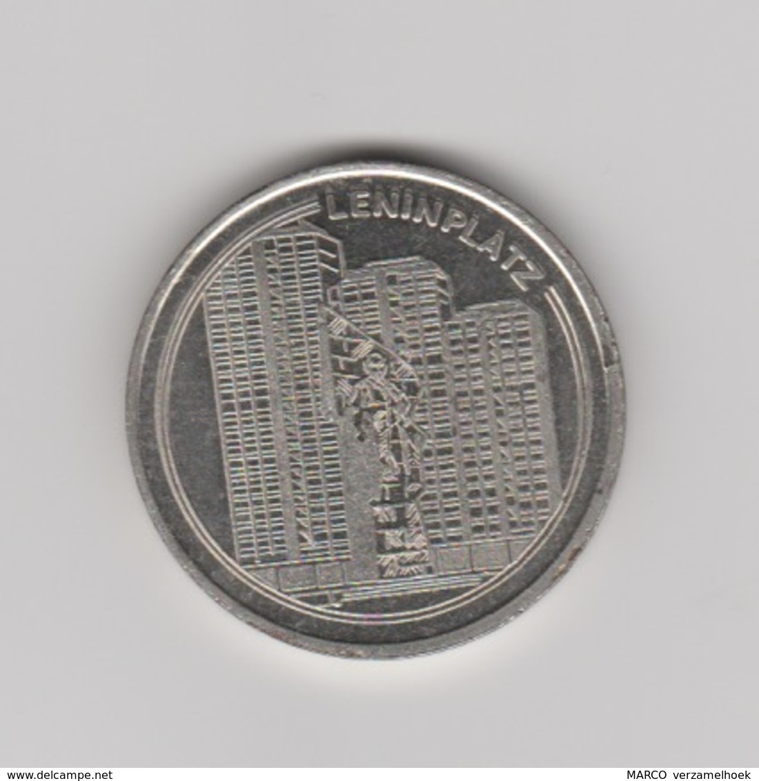VEB Wohnungsbaukombinat "fritz Heckert" Berlin-berlijn (D) 1949-1989 Leninplatz - Souvenir-Medaille (elongated Coins)