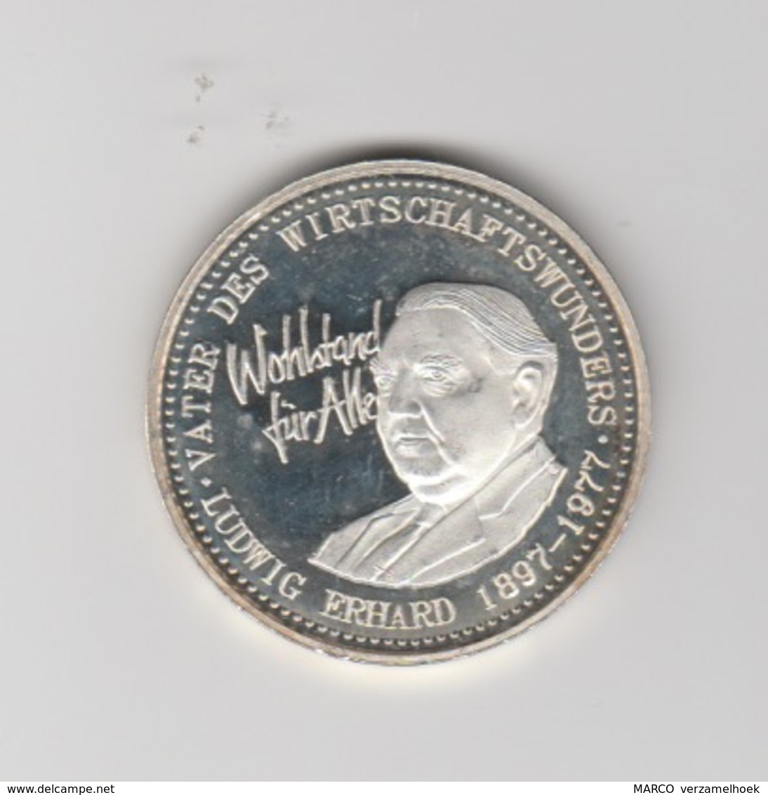 Ludwig Erhard 1897-1977 Vater Der Wirtschaftswunders Deutschland 1995 (D) - Souvenir-Medaille (elongated Coins)