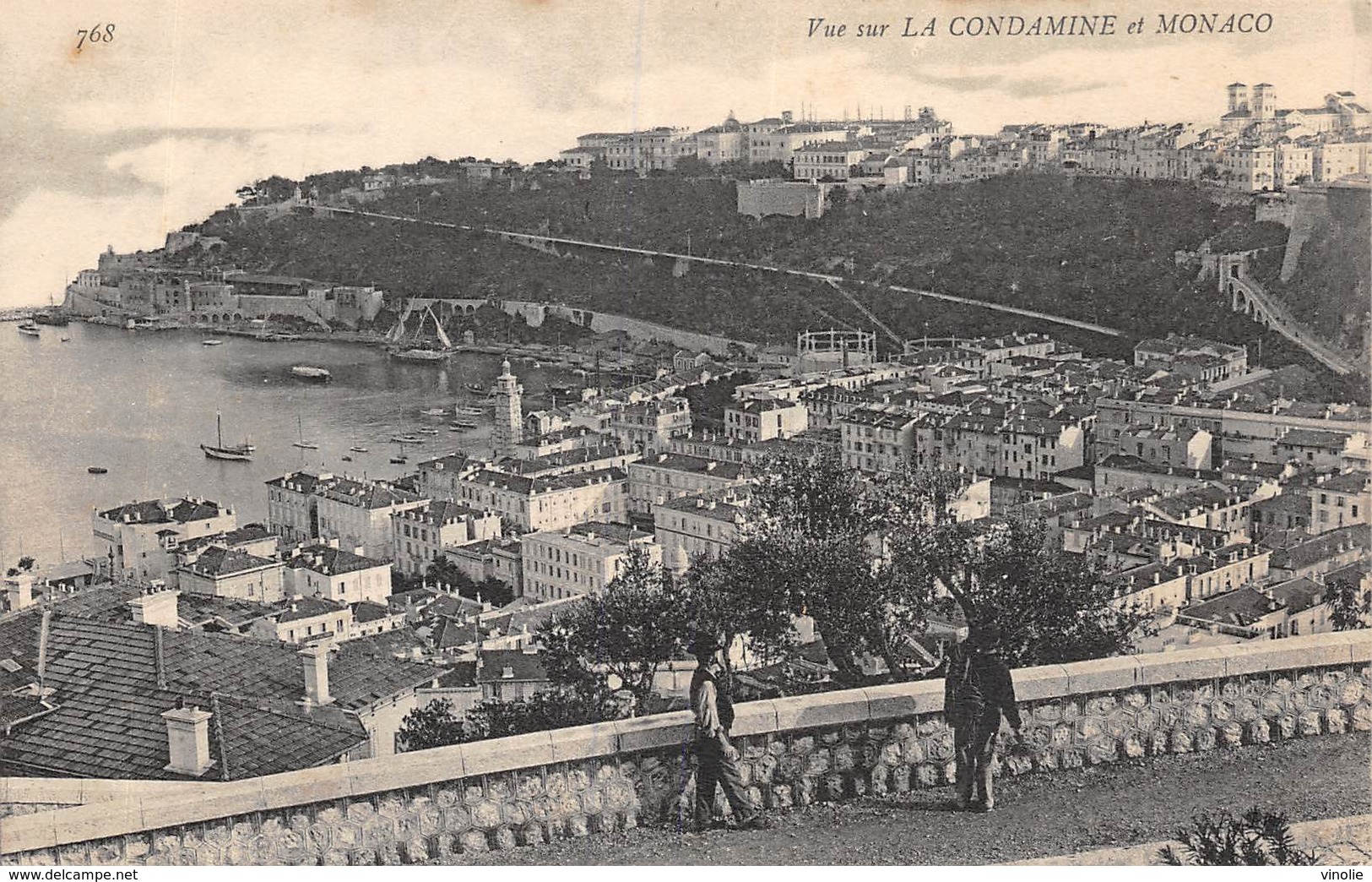 20-7358 :  VUE SUR LA CONDAMINE ET MONACO. COLLECTIONS ND PHOT. - La Condamine